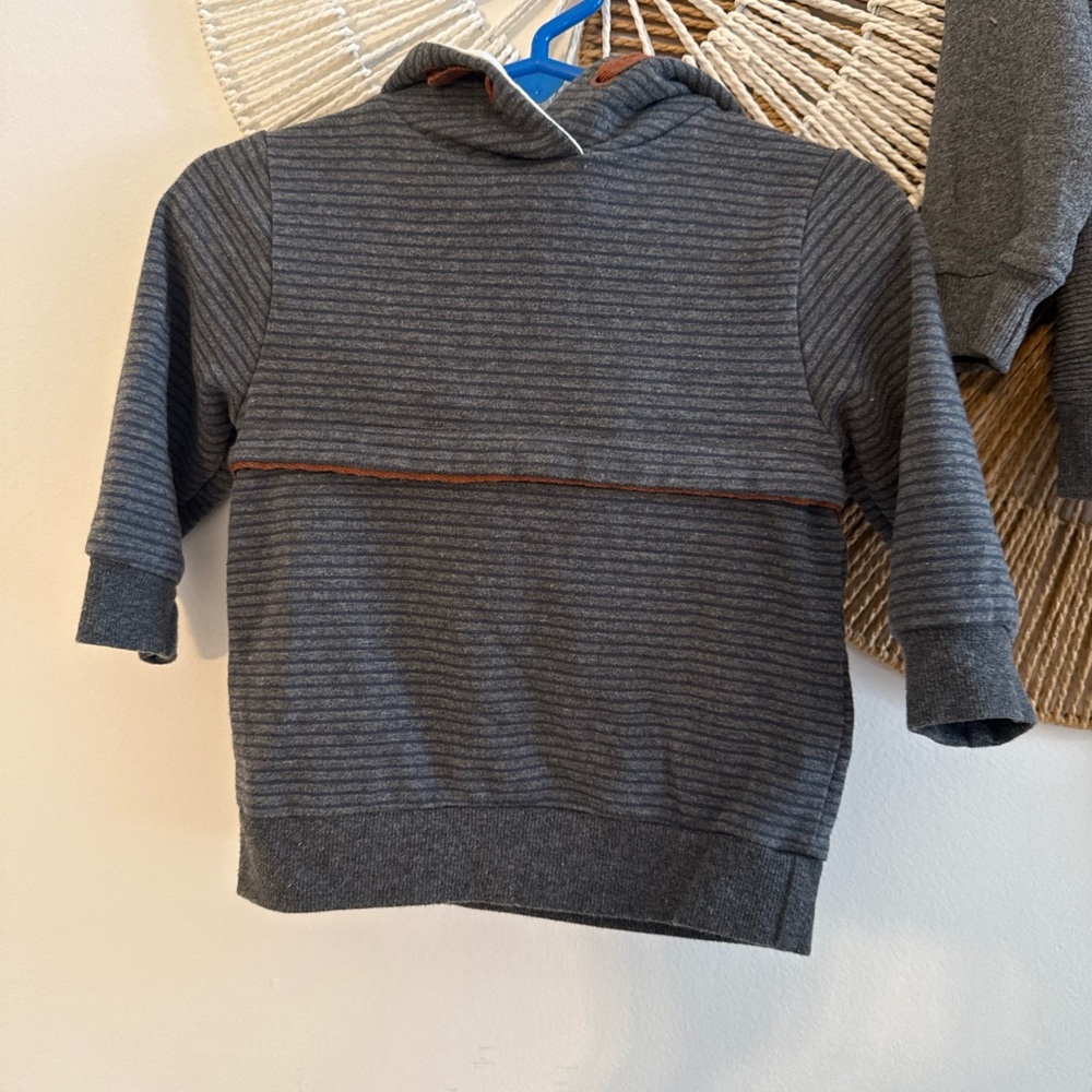 Tommy Bahama Gray Striped Kids Hoodie